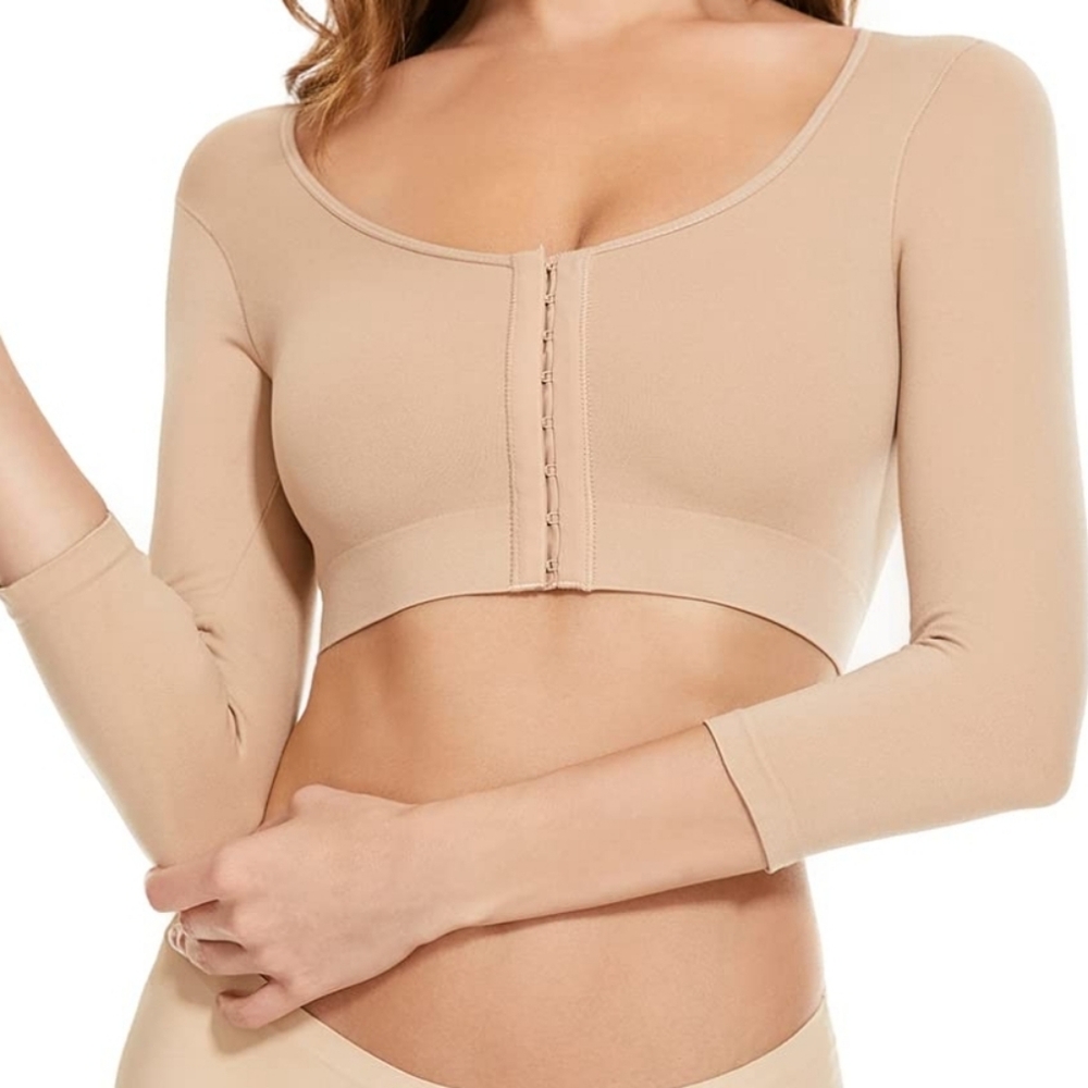 Medium And 2XL Arm Shaper Compressuon Front Closure Shapewear New No Tags